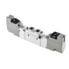 Picture of 5/2 Pneumatic Solenoid Valve - Solenoid/Pilot G 1/8 SY5000 Series 24V dc, SMC, SY5220-5YO-01F-Q