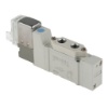 Picture of 5/2 Pneumatic Solenoid Valve - Solenoid/Pilot Metric M5 SY3000 Series 24V dc, SMC, SY3120-5LOU-M5-Q