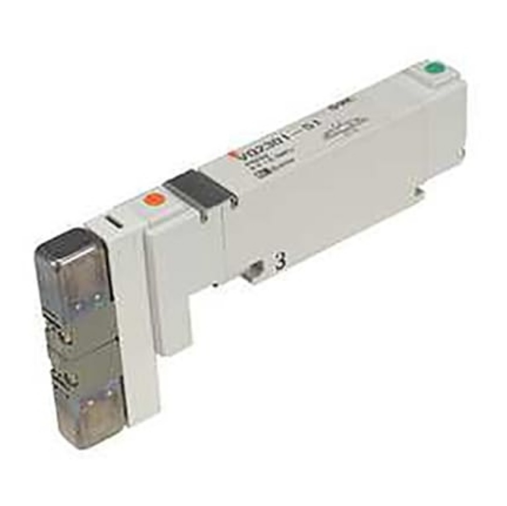 Picture of 5/2 Pneumatic Solenoid Valve - Solenoid/Pilot/Spring VQ1000 Series 24V dc, SMC, VQ1101N-51-Q