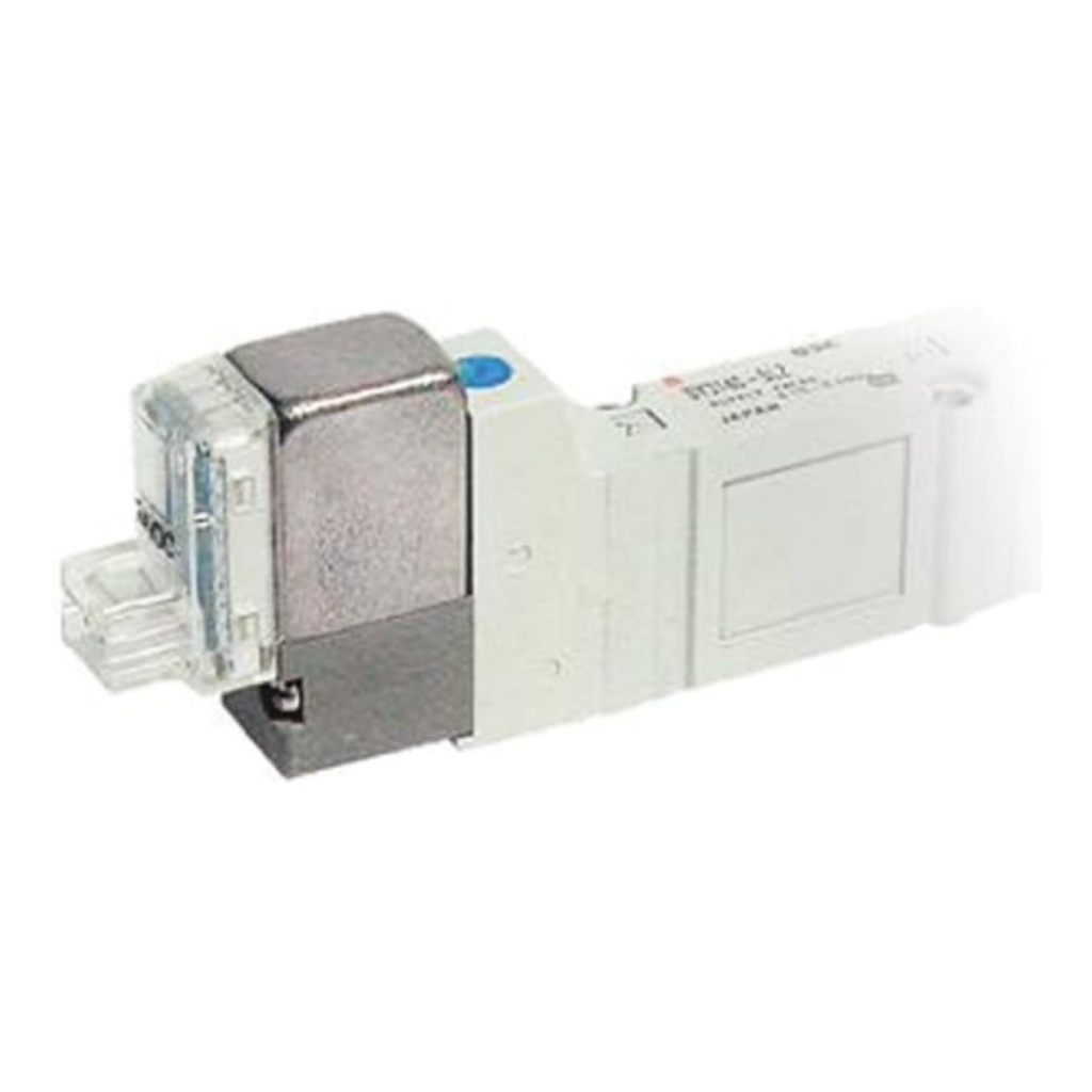 Picture of 5/2 Pneumatic Solenoid Valve - Solenoid/Pilot SY3000 Series 24V dc, SMC, SY3140-5FUE-Q