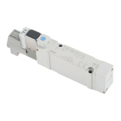 Picture of 5/2 Pneumatic Solenoid Valve - Solenoid/Pilot SY5000 Series 24V dc, SMC, SY5140-5FU-Q