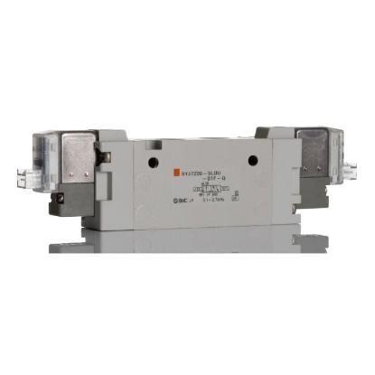 Picture of 5/2 Pneumatic Solenoid Valve - Solenoid/Solenoid G 1/8 SYJ7000 Series 24V dc, SMC, SYJ7220-5LOU-01F-Q