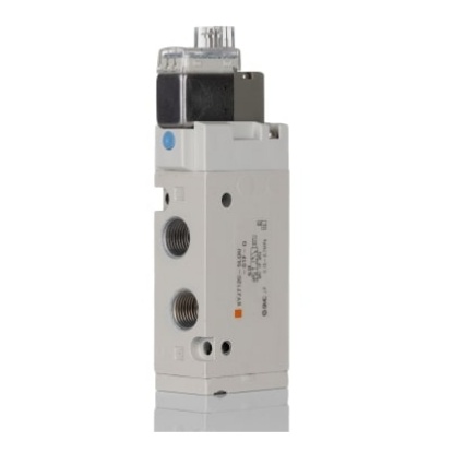 Picture of 5/2 Pneumatic Solenoid Valve - Solenoid/Spring G 1/8 SYJ7000 Series 24V dc, SMC, SYJ7120-5LOU-01F-Q