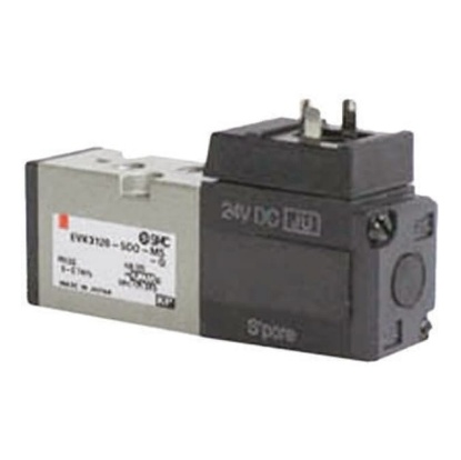 Picture of 5/2 Pneumatic Solenoid Valve - Spring/Solenoid Metric M5 VK3000 Series 24V dc, SMC, EVK3120-5DO-M5-Q