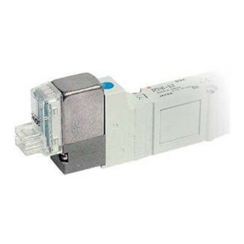 Picture of 5/2 Solenoid Valve - Solenoid One-Touch Fitting 6 mm SY5000 Series 24V dc, SMC, SY5120-5DO-C6F-Q