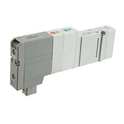 Picture of 5/3 Pneumatic Solenoid/Pilot-Operated Control Valve - Solenoid SV100 Series, SMC, SV1300-5FUD
