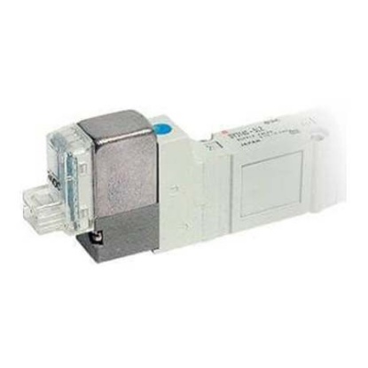 Picture of 5/3 Pneumatic Solenoid Valve - G 1/8 SY5460 Series 24V dc, SMC, SY5460-5LOU-01F-Q