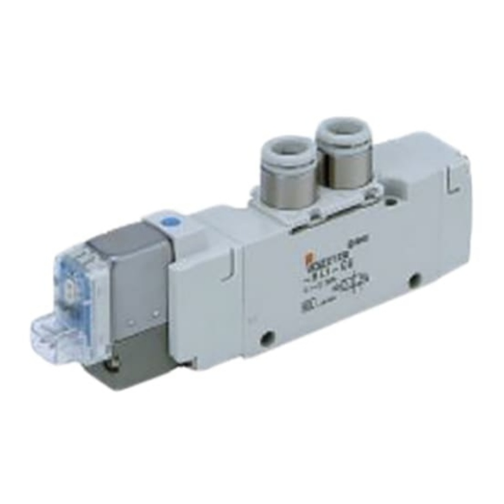 Picture of 5/3 Pneumatic Solenoid Valve - Solenoid/Solenoid VQZ1000 Series 24V dc, SMC, VQZ1321B-5MJ1-C6-Q