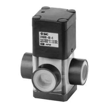Picture of Air Operated Pneumatic Solenoid Valve - Air Rc 1/4 LVA Series, SMC, LVA200-02-C