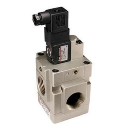 Picture of External Pilot Solenoid Pilot Valve - G 1 VG342 Series 24V dc, SMC, VG342R-5DZ-10F-Q