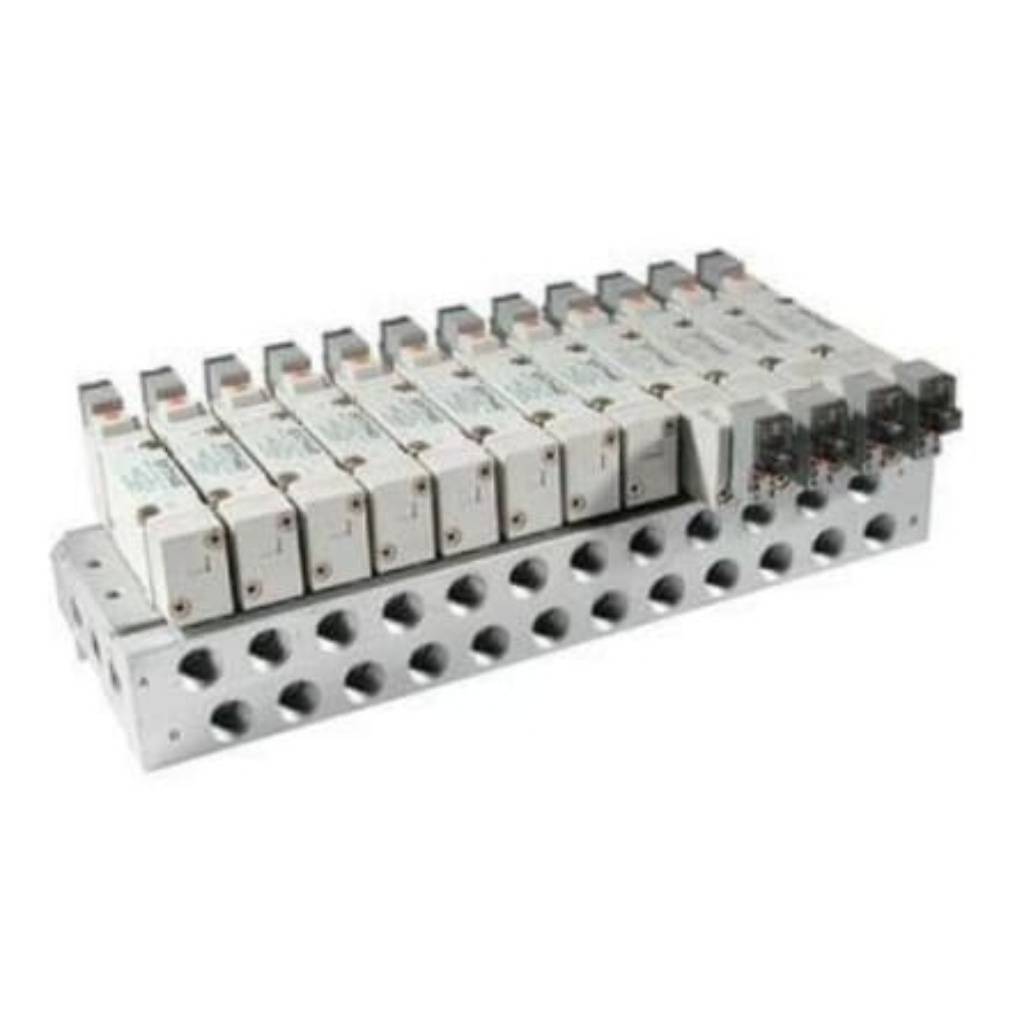 Picture of Manifold Pneumatic Solenoid Valve - Air G 1/4 SS7000 Series, SMC, SS5Y7-42-10-02F-Q