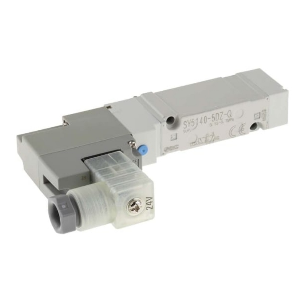 Picture of Pneumatic Solenoid/Pilot-Operated Control Valve - Solenoid/Solenoid SY5000 Series 24V dc, SMC, SY5140-5DZ-Q