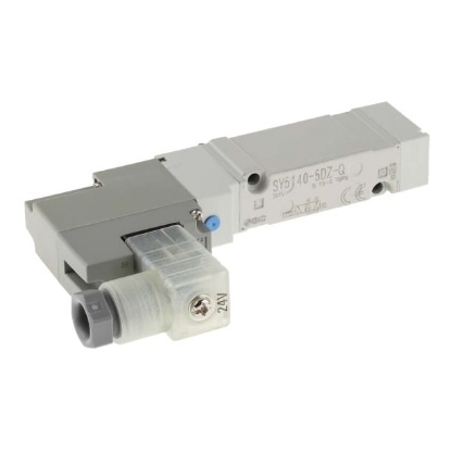 Picture of Pneumatic Solenoid/Pilot-Operated Control Valve - Solenoid/Solenoid SY5000 Series 24V dc, SMC, SY5140-5DZ-Q