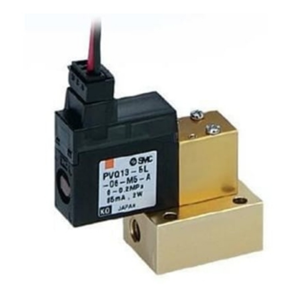Picture of Pneumatic Solenoid Valve - Solenoid Metric M5 PVQ10 Series, SMC, PVQ13-5L-08-M5-A