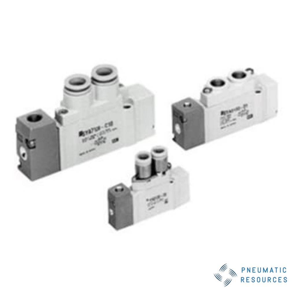 Picture of Pneumatic Solenoid Valve - Solenoid One-Touch Fitting 4 mm SYA3000 Series, SMC, SYA3220-C4-F2