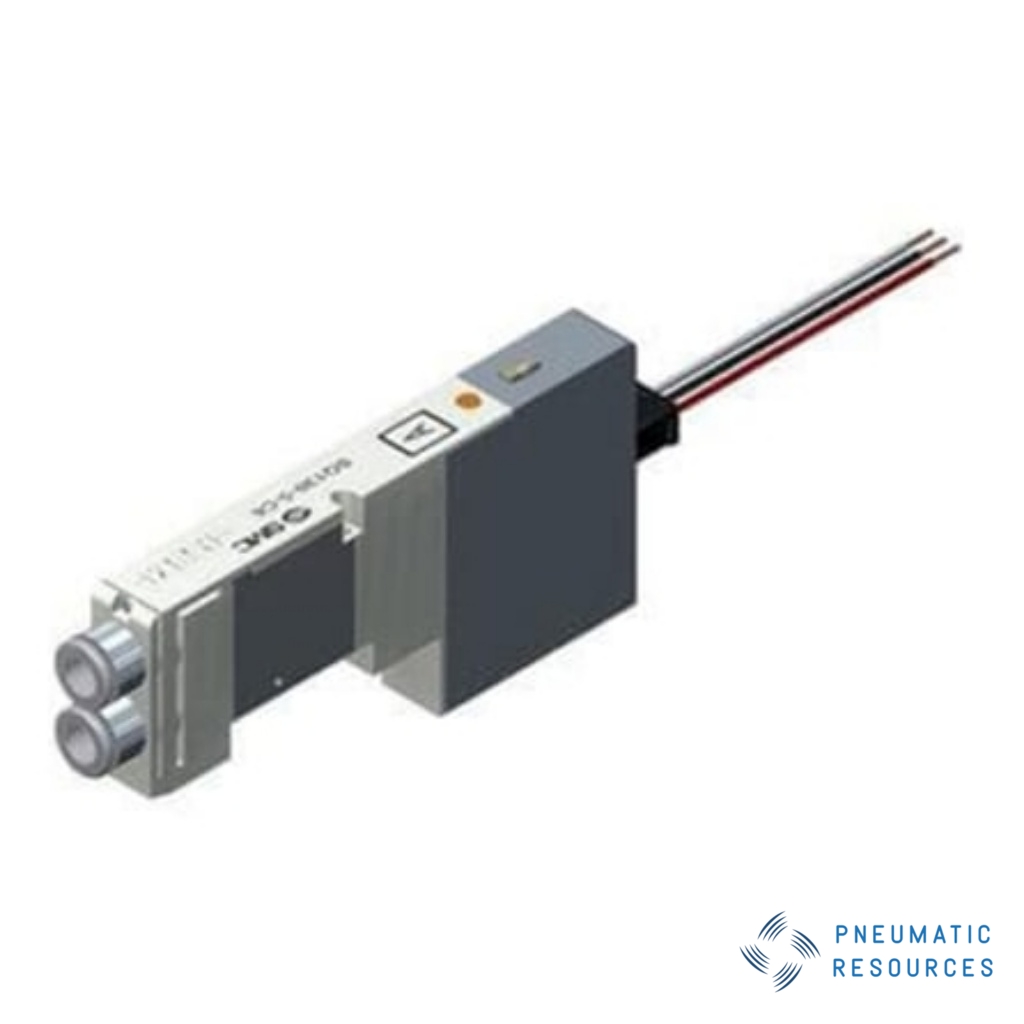 Picture of Pneumatic Solenoid Valve - Solenoid One-Touch Fitting 6 mm SQ1000 Series, SMC, SQ1141NR-5LO1-C6-Q