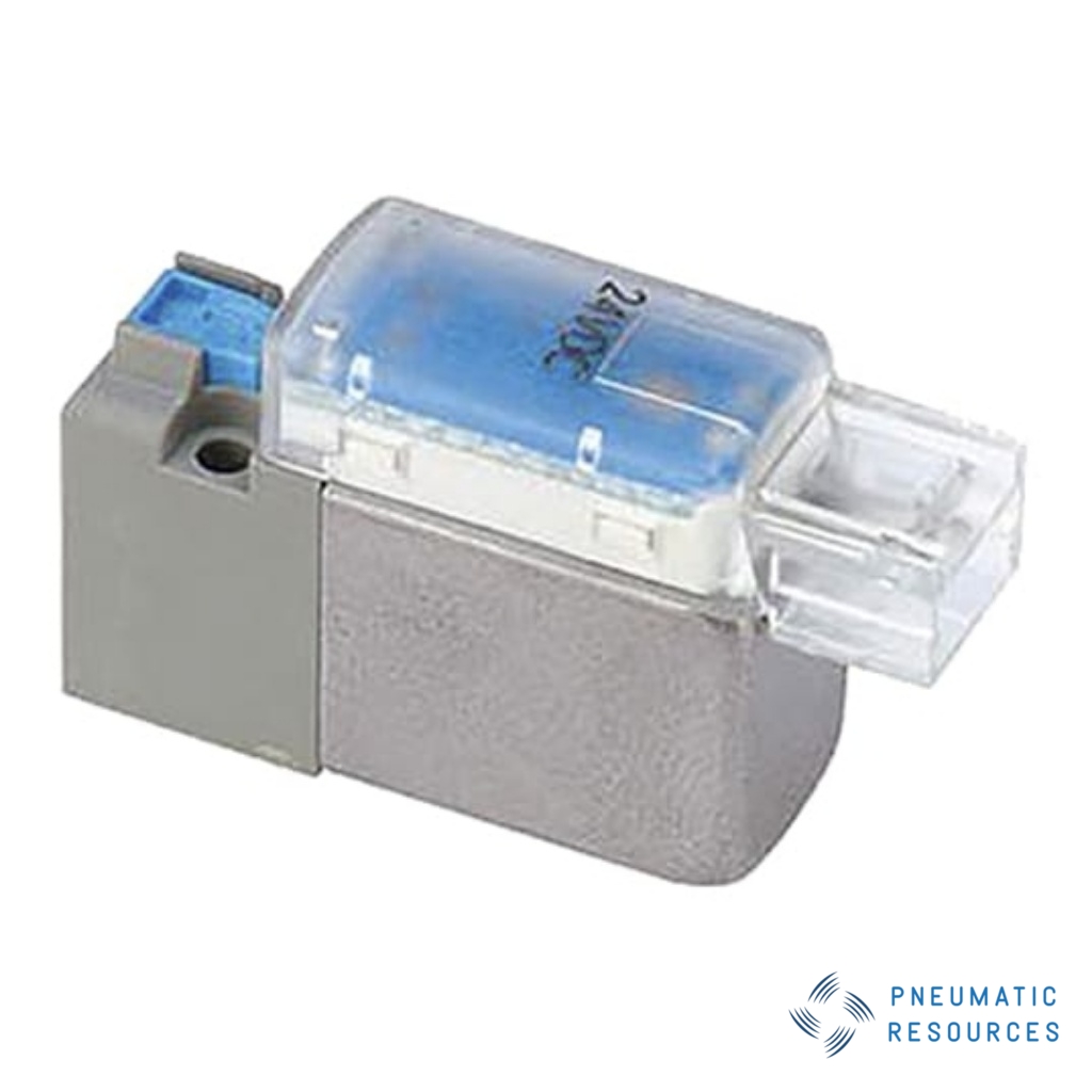 Picture of Pneumatic Solenoid Valve - Solenoid/Spring VQ100 Series 24V dc, SMC, VQ110-5F-Q