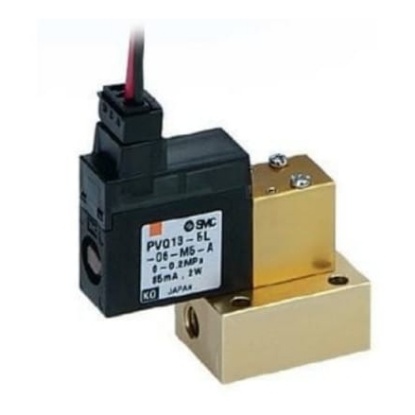 Picture of Proportional Solenoid Valve Pneumatic Solenoid Valve - Air M5 x 0.8 PVQ10 Series, SMC, PVQ13-6M-08-M5-A