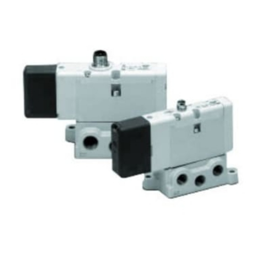 Picture of Solenoid Valve 2-Position Double Pneumatic Solenoid Valve - Solenoid/Pilot EVS1-01 Series, SMC, EVS1-01-FG-D-3ZRM0-Q