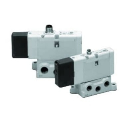 Picture of Solenoid Valve 2-Position Double Pneumatic Solenoid Valve - Solenoid/Pilot EVS1-01 Series, SMC, EVS1-01-FG-D-3ZRM0-Q