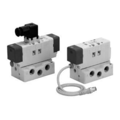 Picture of Solenoid Valve 2-Position Single Pneumatic Solenoid Valve - Solenoid VQ7-6 Series, SMC, VQ7-6-FG-D-3ZR-Q