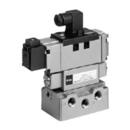 Picture of Solenoid Valve 3-Position Exhaust Center Pneumatic Solenoid Valve - Solenoid VS7-6 Series, SMC, EVS7-6-FJG-D-3CV-Q