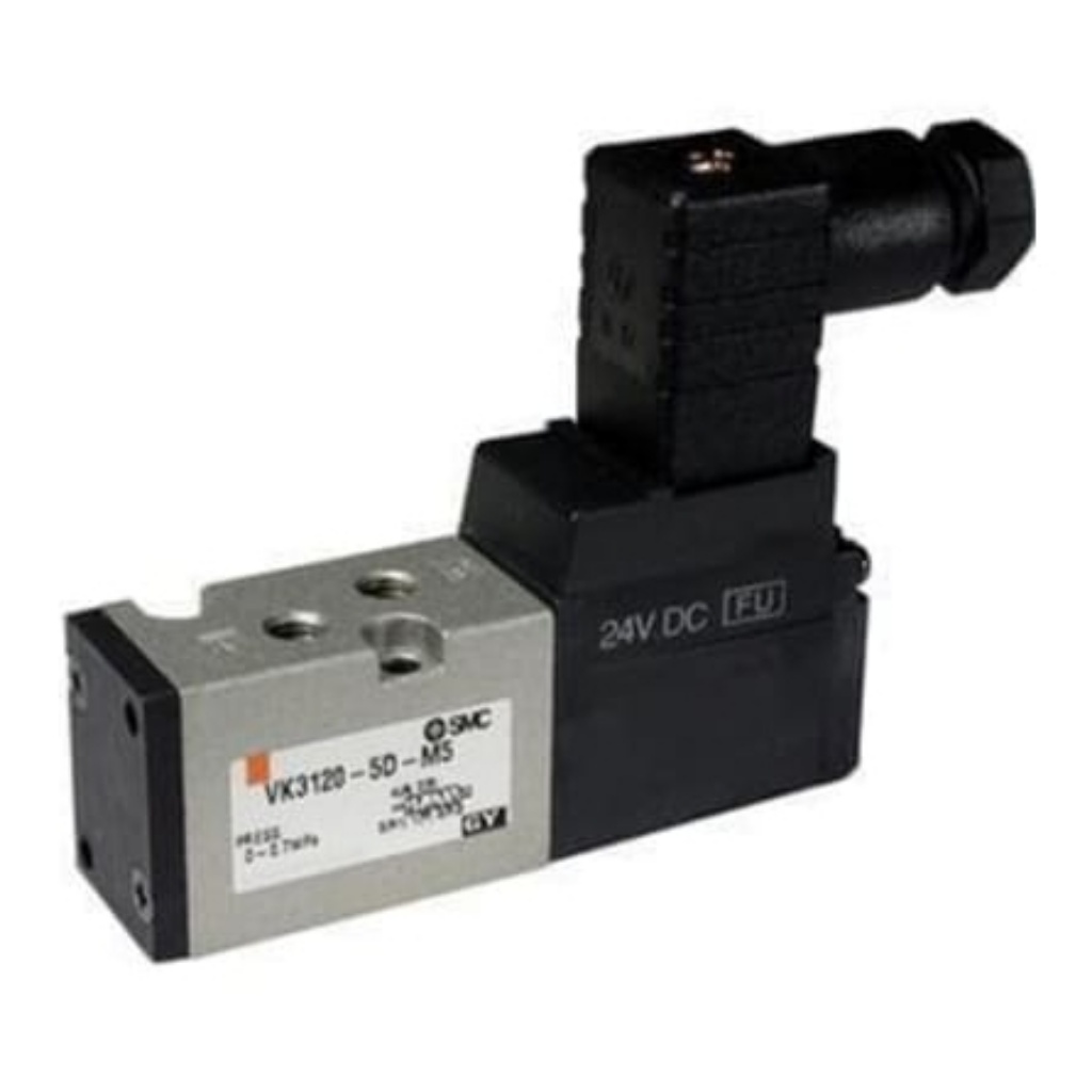 Picture of Solenoid Valve - Solenoid Metric M5 VK3000 Series, SMC, VK3120Y-5DZ-M5-F-Q