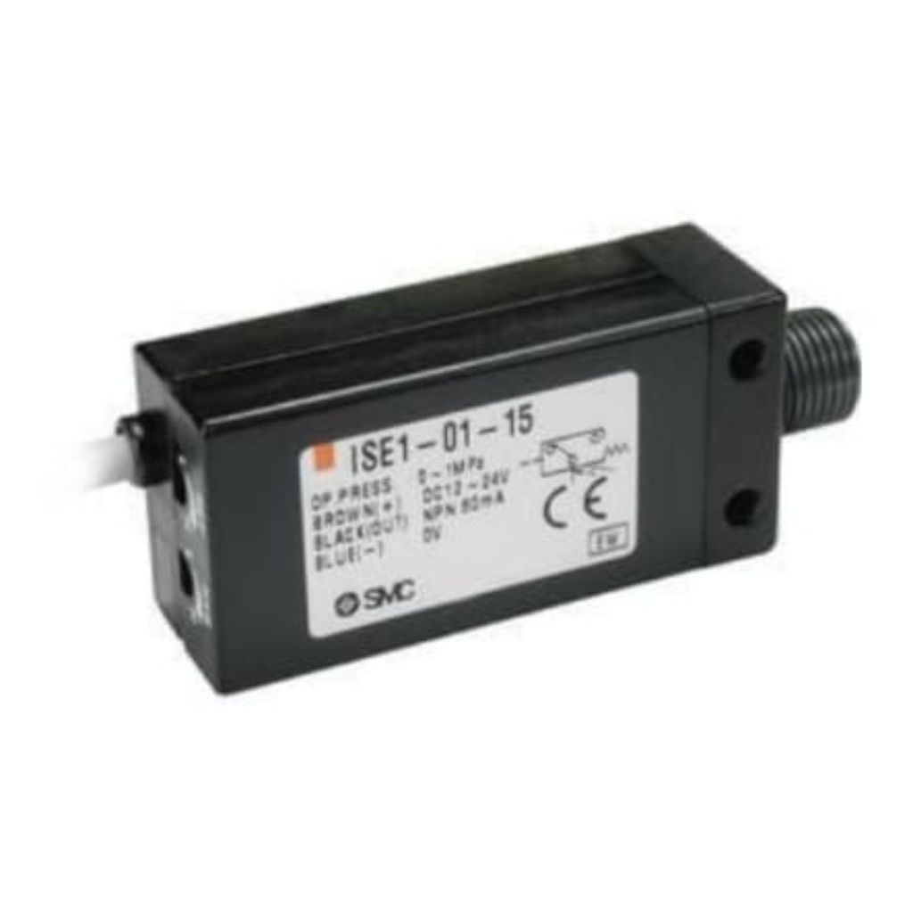 Picture of PNP Open Collector 1 Output Pressure Switch, R(PT) 1/8 0MPa to 10bar, SMC, ISE1-01-55L