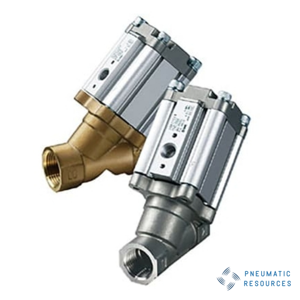 Picture of Angle Seat type Pneumatic Actuated Valve, G 1/2in, 6 bar, SMC, VXB215BA