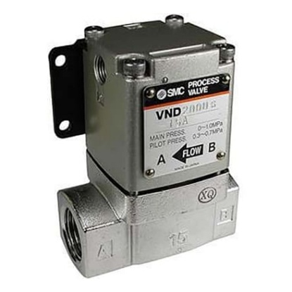 Picture of Cylinder type Pneumatic Actuated Valve, G 1in, 9.7 bar, SMC, EVND400DS-F25A-L