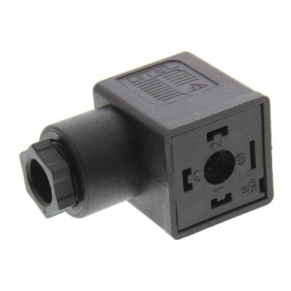Picture of Solenoid Valve DIN Plug Connector for use with VX2 Solenoid Valve, SMC, A0