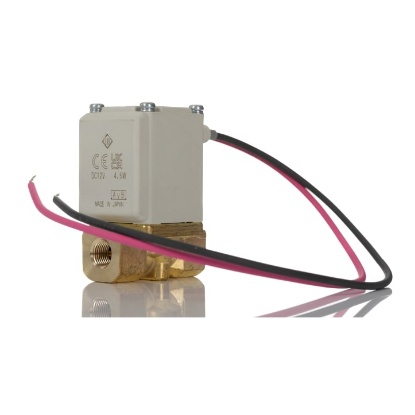 Picture of Solenoid Valve , 2 port(s) , NC, 12 V dc, 1/8in, SMC, VX212AZ1D