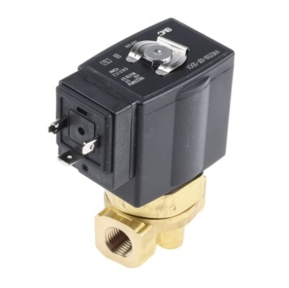 Picture of Solenoid Valve , 2 port(s) , NC, 24 V dc, 1/4in, SMC, VXE2330-02F-5DO1