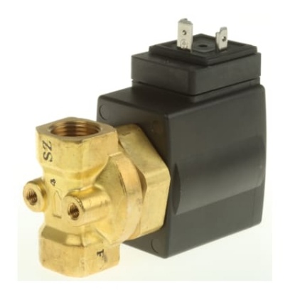 Picture of Solenoid Valve , 2 port(s) , NC, 24 V dc, 3/8in, SMC, VXE2330-03F-5DO1