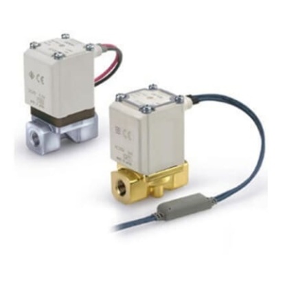 Picture of Solenoid Valve , 2 port(s) , NO, 24 V dc, 3/8in, SMC, VX262DGA