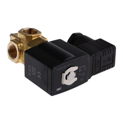 Picture of Solenoid Valve , 3 port(s) , Common, 24 V dc, 3/8in, SMC, VX3334-03F-5D1